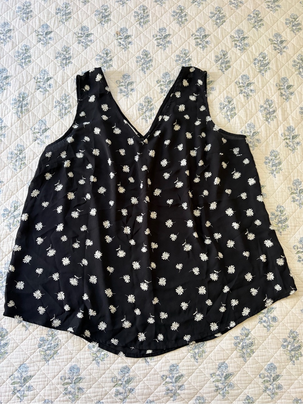 Floral Black Dress Tank